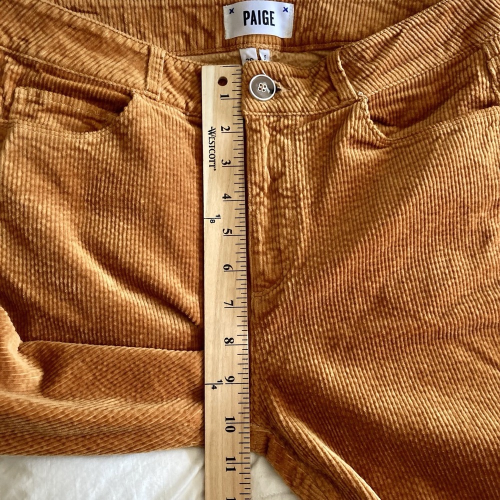 Paige Hoxton Ankle Skinny Corduroy Pants Marigold Womens 29 Fall Boho Indie EUC - Picture 15 of 16